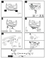 Тюнинговый фаркоп с металлической накладкой 4167-AOD Oris на Mitsubishi Pajero Sport 2 2008-2016, Mitsubishi Pajero Sport 3 2016-2021 без выреза в бампере. Тип шара: A. Нагрузки: 2500/100 кг, масса фаркопа 25,5 кг (без электрики в комплекте) от магазина ФаркопРос